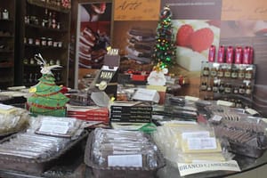 La Casa Del Cioccolato apresenta diversas opções de chocolate