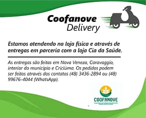 Coofanove retorna atendimento através de delivery